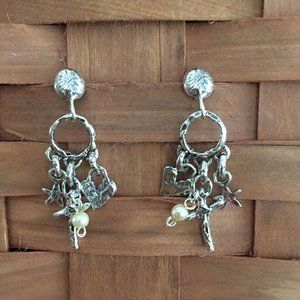 925 SS Artisan Rustic Chandelier Earrings